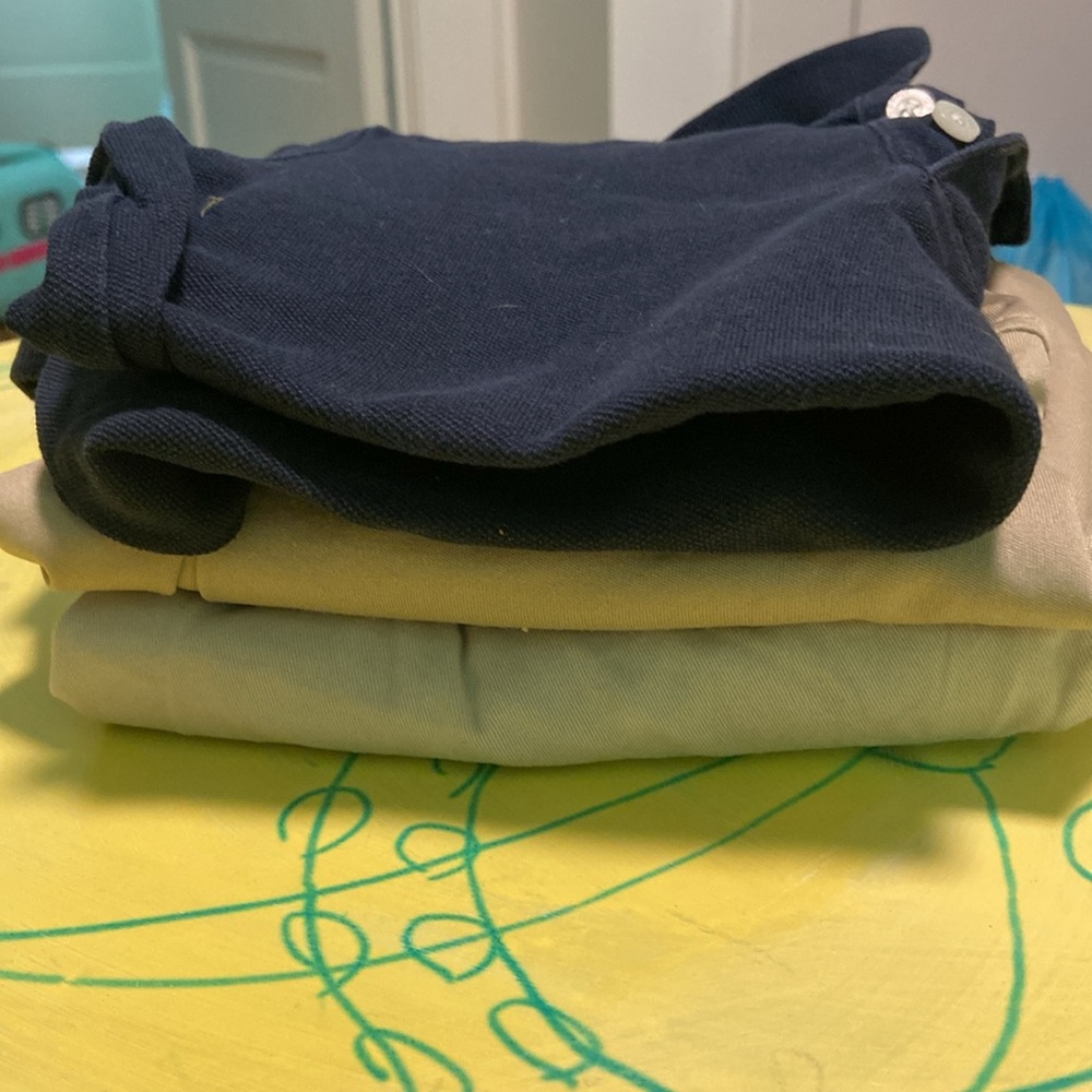 Lot of 3 size 6/7 school uniform skirts and shirt